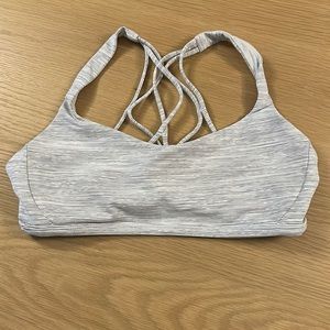 Lululemon Free To Be Wild Grey Bra Size 6